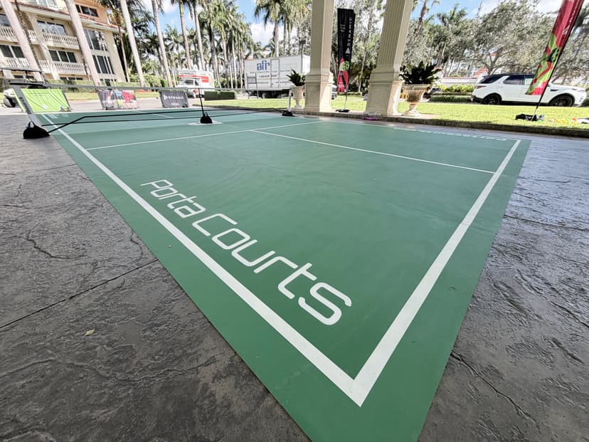 PortaCourts branded court