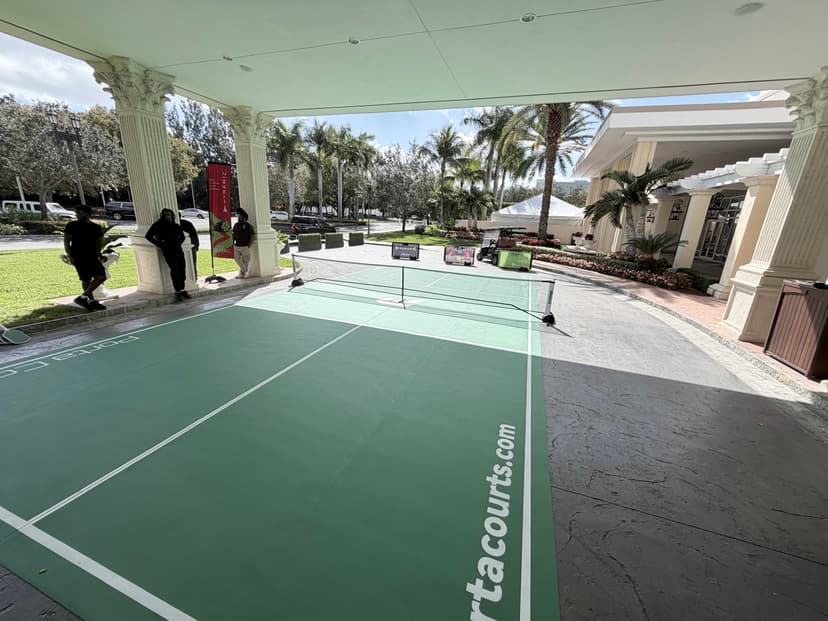 PortaCourts setup at event